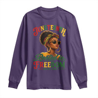 Juneteenth Rooted In Freedom Since 1865 Long Sleeve Shirt Black Women African American