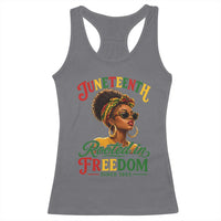 Juneteenth Rooted In Freedom Since 1865 Racerback Tank Top Black Women African American