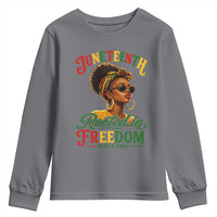 Juneteenth Rooted In Freedom Since 1865 Youth Sweatshirt Black Women African American
