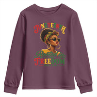 Juneteenth Rooted In Freedom Since 1865 Youth Sweatshirt Black Women African American