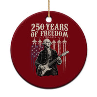 George Washington Playing Guitar 250 Years of Freedom Ceramic Ornament