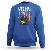 George Washington Playing Guitar 250 Years of Freedom Sweatshirt