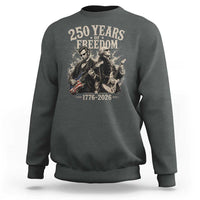 George Washington Lincoln Playing Guitar USA 250th Anniversary Sweatshirt 250 Years Of Freedom 1776 2026