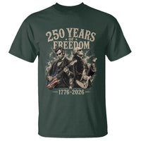 George Washington Lincoln Playing Guitar USA 250th Anniversary T Shirt 250 Years Of Freedom 1776 2026