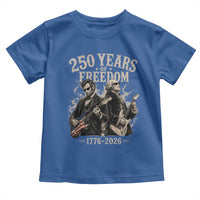 George Washington Lincoln Playing Guitar USA 250th Anniversary Toddler T Shirt 250 Years Of Freedom 1776 2026