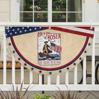 Get In Loser We're Crossing The Delaware Patriotic Fan Flag Funny George Washington US 250th 4th Of July