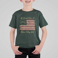 Funny The British Blew A Thirteen Colony Lead T Shirt For Kid 4Th Of July Betsy Ross Flag - Wonder Print Shop