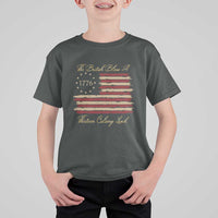 Funny The British Blew A Thirteen Colony Lead T Shirt For Kid 4Th Of July Betsy Ross Flag - Wonder Print Shop