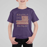 Funny The British Blew A Thirteen Colony Lead T Shirt For Kid 4Th Of July Betsy Ross Flag - Wonder Print Shop