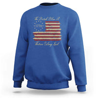 Funny The British Blew A Thirteen Colony Lead Sweatshirt 4Th Of July Betsy Ross Flag - Wonder Print Shop