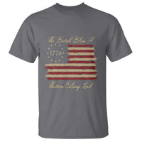 Funny The British Blew A Thirteen Colony Lead T Shirt 4Th Of July Betsy Ross Flag - Wonder Print Shop