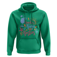 Funny Girls Trip Hoodie Beaches Booze And Besties Seashell Cocktail - Wonder Print Shop