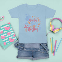 Funny Girls Trip T Shirt For Kid Beaches Booze And Besties Seashell Cocktail - Wonder Print Shop