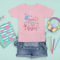 Funny Girls Trip T Shirt For Kid Beaches Booze And Besties Seashell Cocktail - Wonder Print Shop