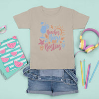 Funny Girls Trip T Shirt For Kid Beaches Booze And Besties Seashell Cocktail - Wonder Print Shop