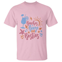 Funny Girls Trip T Shirt Beaches Booze And Besties Seashell Cocktail - Wonder Print Shop