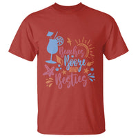 Funny Girls Trip T Shirt Beaches Booze And Besties Seashell Cocktail - Wonder Print Shop