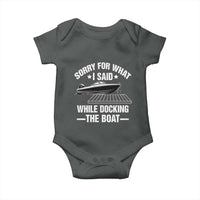 Funny Sorry For What I Said While Docking The Boat Baby Onesie Boat Captain - Wonder Print Shop