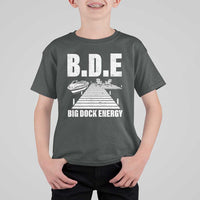 Funny BDE Big Dock Energy T Shirt For Kid Lake And Boating Lover - Wonder Print Shop