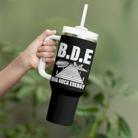 Funny BDE Big Dock Energy Tumbler With Handle Lake And Boating Lover - Wonder Print Shop