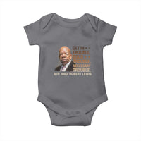 Rep John Lewis Baby Onesie Get In Good Necessary Trouble Social Justice - Wonder Print Shop