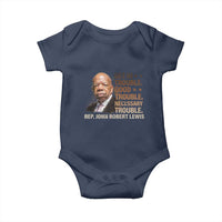 Rep John Lewis Baby Onesie Get In Good Necessary Trouble Social Justice - Wonder Print Shop