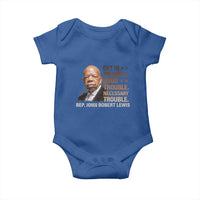 Rep John Lewis Baby Onesie Get In Good Necessary Trouble Social Justice - Wonder Print Shop