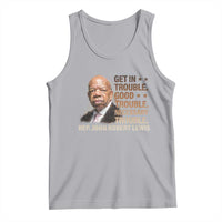Rep John Lewis Tank Top Get In Good Necessary Trouble Social Justice - Wonder Print Shop