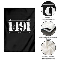 Proud Native American 1491 Indigenous People Day Garden Flag - Wonder Print Shop