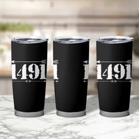 Proud Native American 1491 Indigenous People Day Tumbler Cup - Wonder Print Shop