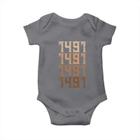 Proud Native American 1491 Pre Columbus Indigenous People Day Baby Onesie - Wonder Print Shop