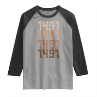 Proud Native American 1491 Pre Columbus Indigenous People Day Raglan Shirt - Wonder Print Shop