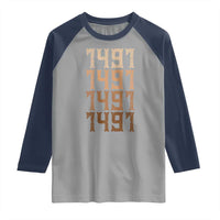 Proud Native American 1491 Pre Columbus Indigenous People Day Raglan Shirt - Wonder Print Shop