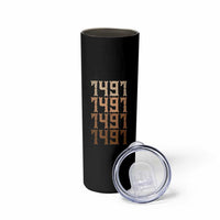 Proud Native American 1491 Pre Columbus Indigenous People Day Skinny Tumbler - Wonder Print Shop