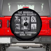 The Original Homeland Security Fighting Terrorism Since 1492 Spare Tire Cover Native American - Wonder Print Shop