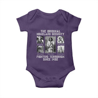 The Original Homeland Security Fighting Terrorism Since 1492 Baby Onesie Native American - Wonder Print Shop