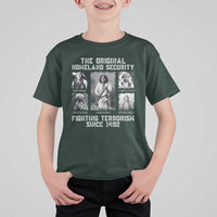 The Original Homeland Security Fighting Terrorism Since 1492 T Shirt For Kid Native American - Wonder Print Shop