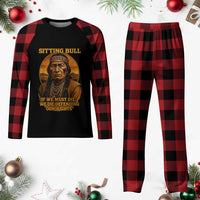 Sitting Bull Plaid Pajama Set If We Must Die We Die Defending Our Rights Native Pride