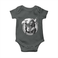 Mohawk Warrior Tribe Baby Onesie Native American Haudenosaunee Pride Vintage Eagle - Wonder Print Shop