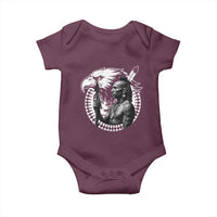 Mohawk Warrior Tribe Baby Onesie Native American Haudenosaunee Pride Vintage Eagle - Wonder Print Shop