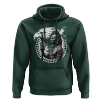 Mohawk Warrior Tribe Hoodie Native American Haudenosaunee Pride Vintage Eagle - Wonder Print Shop