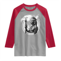Mohawk Warrior Tribe Raglan Shirt Native American Haudenosaunee Pride Vintage Eagle - Wonder Print Shop