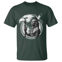 Mohawk Warrior Tribe T Shirt Native American Haudenosaunee Pride Vintage Eagle - Wonder Print Shop
