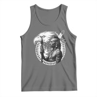 Mohawk Warrior Tribe Tank Top Native American Haudenosaunee Pride Vintage Eagle - Wonder Print Shop