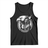 Mohawk Warrior Tribe Tank Top Native American Haudenosaunee Pride Vintage Eagle - Wonder Print Shop