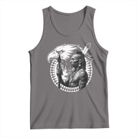 Mohawk Warrior Tribe Tank Top Native American Haudenosaunee Pride Vintage Eagle - Wonder Print Shop