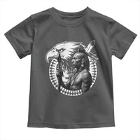 Mohawk Warrior Tribe Toddler T Shirt Native American Haudenosaunee Pride Vintage Eagle - Wonder Print Shop