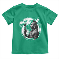 Mohawk Warrior Tribe Toddler T Shirt Native American Haudenosaunee Pride Vintage Eagle - Wonder Print Shop