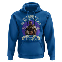 Proud Haudenosaunee Iroquois Man Hoodie Mohawk Tribe Native American - Wonder Print Shop
