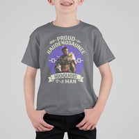Proud Haudenosaunee Iroquois Man T Shirt For Kid Mohawk Tribe Native American - Wonder Print Shop